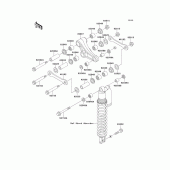 Схема узла: Подвеска для Kawasaki KX250/ KX252 KX250