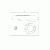 Схема вузла: Chain kit для Kawasaki KLE500