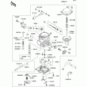 Схема узла: Карбюратор(1/2) для Kawasaki VN1500 VN1500 Classic