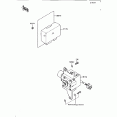 Схема вузла: Cruise control для Kawasaki ZG1200 Voyager XII