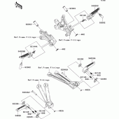 Схема узла: Подножки для Kawasaki ZX1000 Ninja ZX-10R