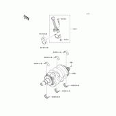 Схема узла: Коленчатый вал для Kawasaki EX400 Ninja 400R ABS