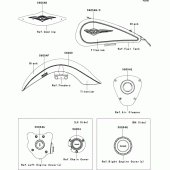 Схема вузла: Decals(titanium/black)(daf) для Kawasaki VN1700 VN1700 Classic Tourer ABS