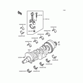 Схема узла: Коленчатый вал для Kawasaki ZX400 ZXR400
