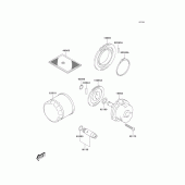 Схема вузла: Масляний насос для Kawasaki KLV1000