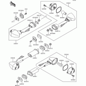 Схема вузла: Поворотники для Kawasaki ZX600 Ninja ZX-6R