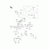 Схема вузла: Сидіння для Kawasaki ZG1000 Concours