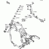 Схема вузла: Рама для Kawasaki VN1500 VN-15