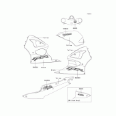 Схема вузла: Decals(yellow)(zx600-j3) для Kawasaki ZX600 Ninja ZX-6R
