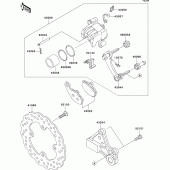 Схема узла: Задний тормоз для Kawasaki ZX1000 Ninja ZX-10R