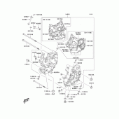 Схема вузла: Картер двигуна для Kawasaki KLV1000