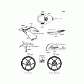Схема вузла: Decals(White) для Kawasaki ZX636 Ninja ZX-6R ABS KRT Edition