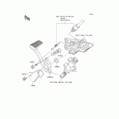 Схема вузла: Brake pedal/torque link для Kawasaki ZG1400 Concours 14