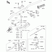 Схема вузла: Кермо (1/2) для Kawasaki KX250/ KX252 KX250F