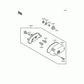 Схема вузла: Задній ліхтар (Стоп-сигнал) для Kawasaki VN400 Vulcan
