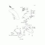 Схема вузла: Крило для Kawasaki EL250 Eliminator 250