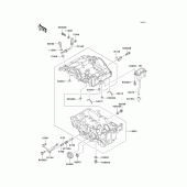 Схема вузла: Картер двигуна для Kawasaki EL250 Eliminator 250