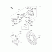Схема вузла: Заднє гальмо для Kawasaki VN1500 Vulcan 1500 Nomad Fi