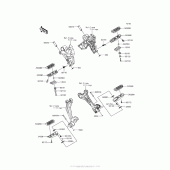 Схема вузла: Підніжки для Kawasaki EX650 Ninja 650