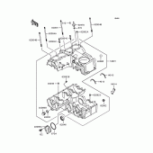 Схема вузла: Картер двигуна для Kawasaki ZR400 Zephyr X