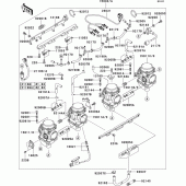 Схема узла: Carburetor(1/2) для Kawasaki ZR1200 ZRX1200