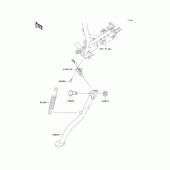 Схема вузла: Stand(s) для Kawasaki KMX125