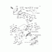 Схема вузла: Headlight(s) для Kawasaki VN2000 Vulcan 2000