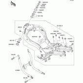 Схема узла: Рама для Kawasaki ZX1100 ZZ-R1100
