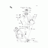Схема вузла: Паливний бак для Kawasaki KLX125 D-Tracker
