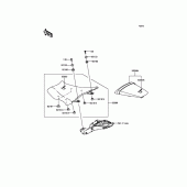 Схема вузла: Сидіння для Kawasaki ZX1000 Ninja ZX-10R