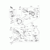 Схема вузла: Повітряний фільтр Kawasaki EJ800 W800