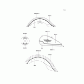 Схема вузла: Decals(red/ebony)(vn1500-d1) для Kawasaki VN1500 Vulcan 1500 Classic