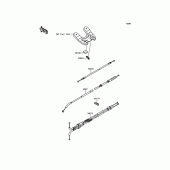 Схема вузла: Троси для Kawasaki ZX600 Ninja ZX-6R