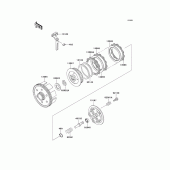 Схема вузла: Зчеплення для Kawasaki KMX125