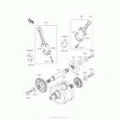 Схема вузла: Колінчастий вал для Kawasaki VN900 Vulcan 900 Custom