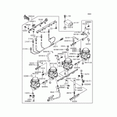 Схема вузла: Карбюратор для Kawasaki ZR750 ZR-7S