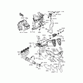 Схема вузла: Вихлопна система для Kawasaki ZR800 Z800