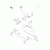 Схема вузла: Brake pedal/torque link для Kawasaki EN500 Vulcan 500 LTD