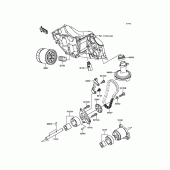 Схема вузла: Масляний насос для Kawasaki ER650 ER-6N