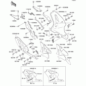 Схема вузла: Cowling lowers(1/2)(zx400-l1) для Kawasaki ZX400 ZXR400