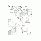 Схема вузла: Олійний охолоджувач для Kawasaki ZX1200 ZZR1200