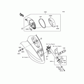 Схема вузла: Taillight(s) для Kawasaki VN900 Vulcan 900 Classic