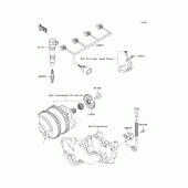 Схема узла: Ignition system для Kawasaki ZX1400 ZZR1400 ABS