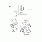 Схема вузла: Колінчастий вал для Kawasaki EX250 ZZR250