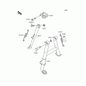 Схема вузла: Підставка для Kawasaki ZX400 ZZR400