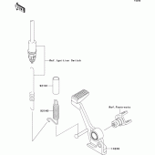 Схема вузла: Лапка гальма для Kawasaki ZR1000 Z1000
