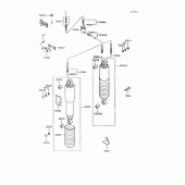 Схема узла: Подвеска/амортизатор для Kawasaki ZG1200 Voyager XII