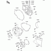 Схема вузла: Engine cover(s) для Kawasaki EX500