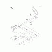 Схема вузла: Перемикач передач для Kawasaki EX250 ZZR250