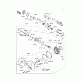 Схема вузла: Drive shaft/final gear(1/2) для Kawasaki VN1600 Vulcan 1600 Nomad